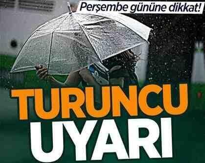 Sakarya’ya “turuncu” uyarı!