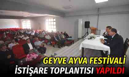 Geyve Ayva Festivali istişare toplantısı yapıldı