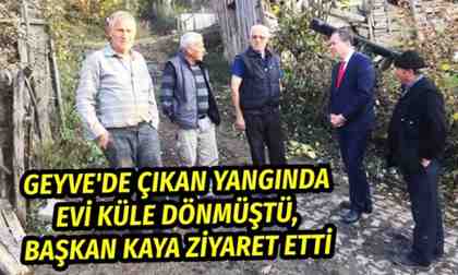 Belpınarı Mahallesi’nde evi yanan vatandaşa Başkan Kaya’dan ziyaret