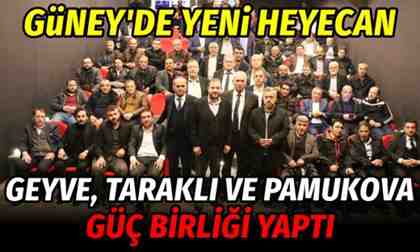 Geyve, Pamukova, Taraklı ilçeleri güç birliği yaptı