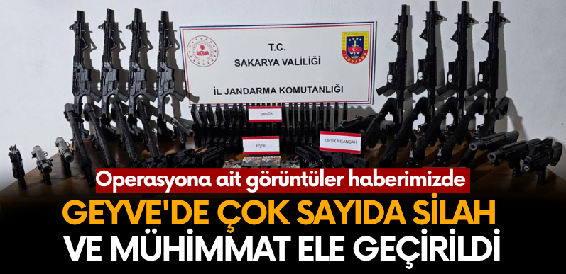 Geyve’de operasyon! Çok sayıda silah ve mühimmat ele geçirildi..
