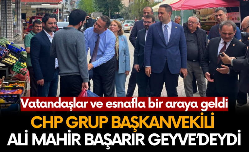 Ali Mahir Başarır ve Umut Akdoğan Geyve’deydi..