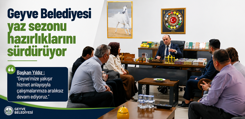 Geyve Belediyesi yaz sezonu hazırlıklarını sürdürüyor