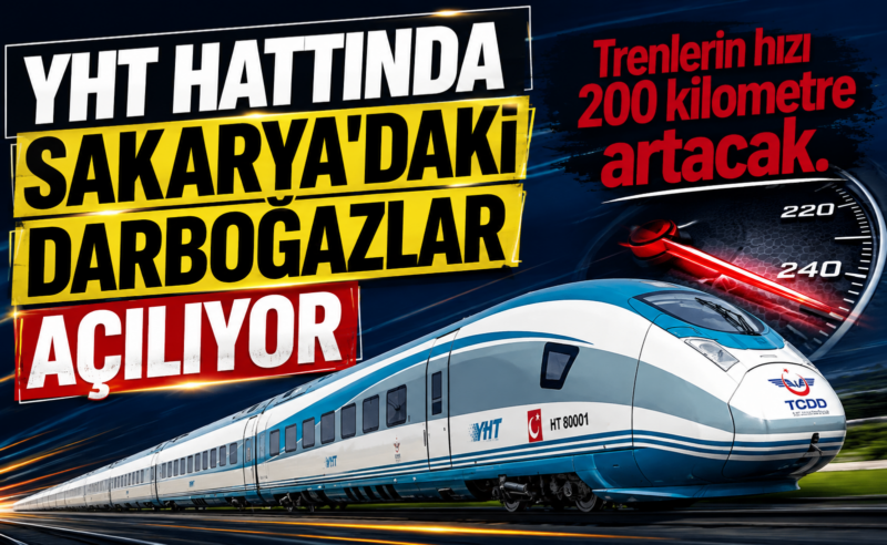 YHT hattında Sakarya’daki darboğazlar açılacak: Trenlerin hızı 200 kilometre artacak