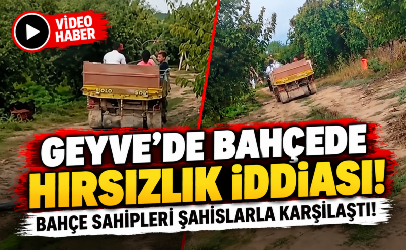 Geyve’de bahçede hırsızlık iddiası! Bahçe sahipleri şahıslarla karşılaştı.
