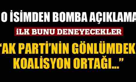 Abdülkadir Selvi Gönlündeki koalisyon ortağını açıkladı.
