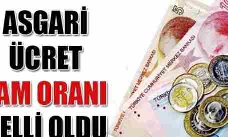 Asgari ücret zam oranı belli oldu