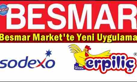 Besmar Market’te Sodexho Yemek Çeki Kullanımı Başladı