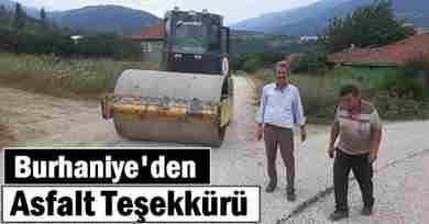 Burhaniye Mahallesinden Asfalt Teşekkürü