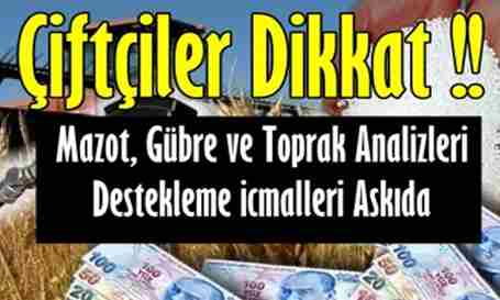 Destek Ödemeleri Askı’ya Çıkarıldı..