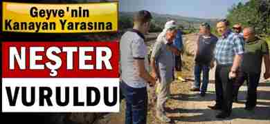 Geyve’de Karaçay Deresine Neşter Vuruldu