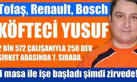 4 masa ile işe başladı şimdi zirvede!