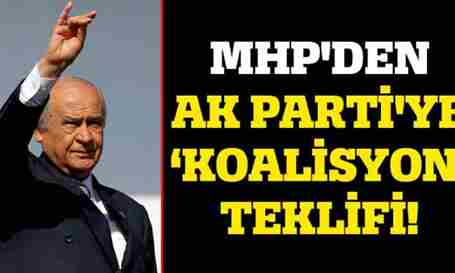 MHP’den AK Parti’ye 3 şartlı koalisyon teklifi!