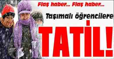 Geyve’de Öğrencilere Kar Tatili